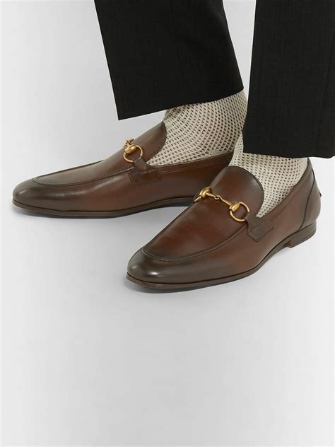 gucci men's jordaan horsebit calfskin leather loafer|GUCCI Jordaan horsebit.